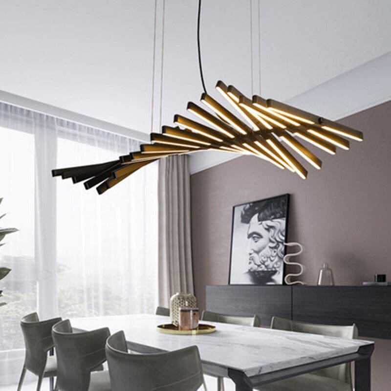 Quillbone Remote Controlled Chandelier — Independent Adjustable Bulbs