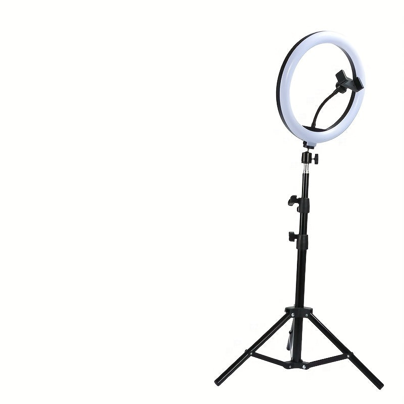 LED-Ringleuchte — Verstellbares Stativ und Handyhalterung