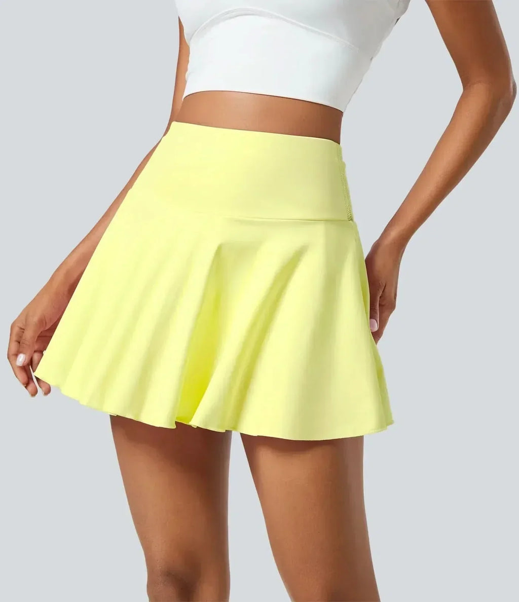 SwiftFlex Tennis Skirt — UPF50 Sun Protection, Integrated Shorts