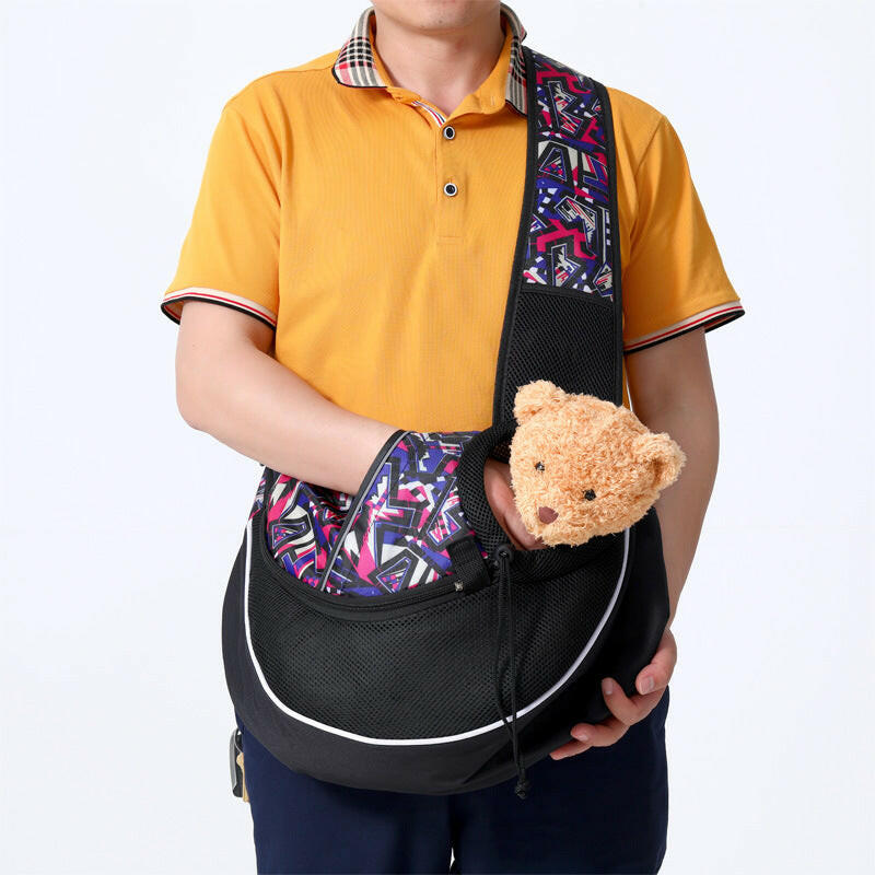 Bolsa transportadora para mascotas — Malla transpirable, correa de hombro ajustable