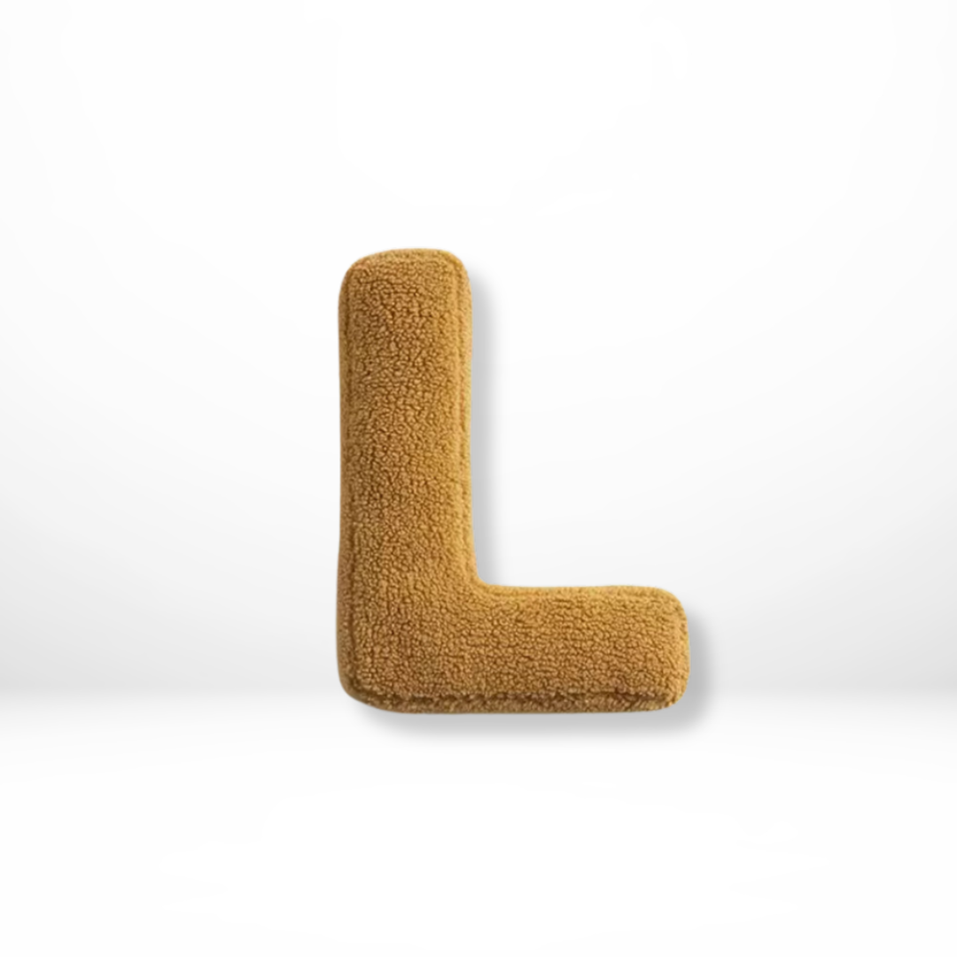Alphabet Decorative Cushion – Soft Letter-Shaped Accent