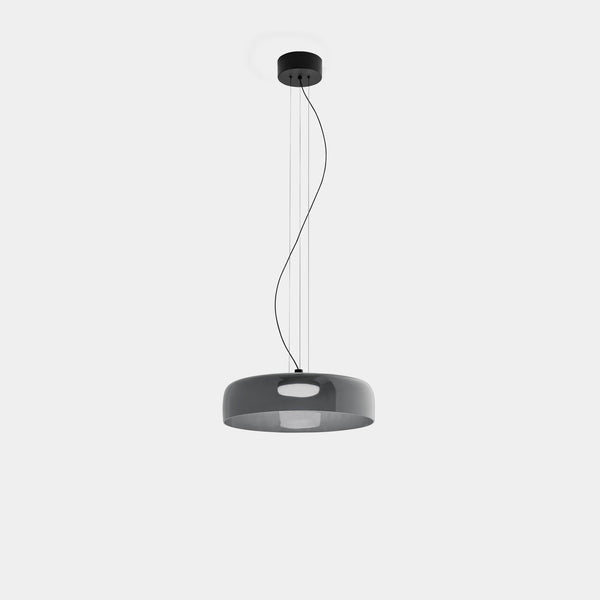 AuroraHaze Nordic Glass Pendant Lamp — Combined Glass And Metal Shade Design