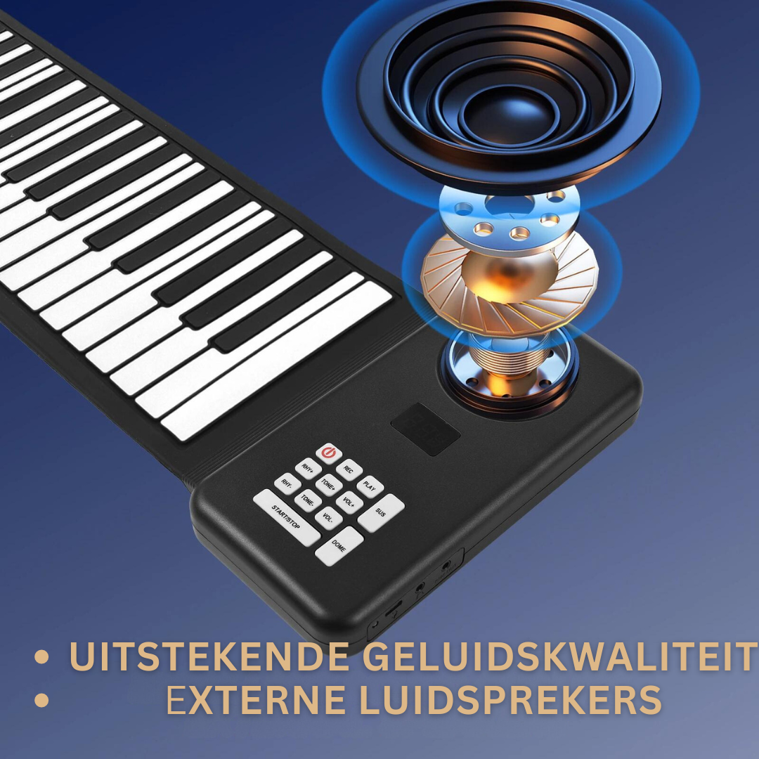 Piano enrollable de 88 teclas — Teclado portátil flexible