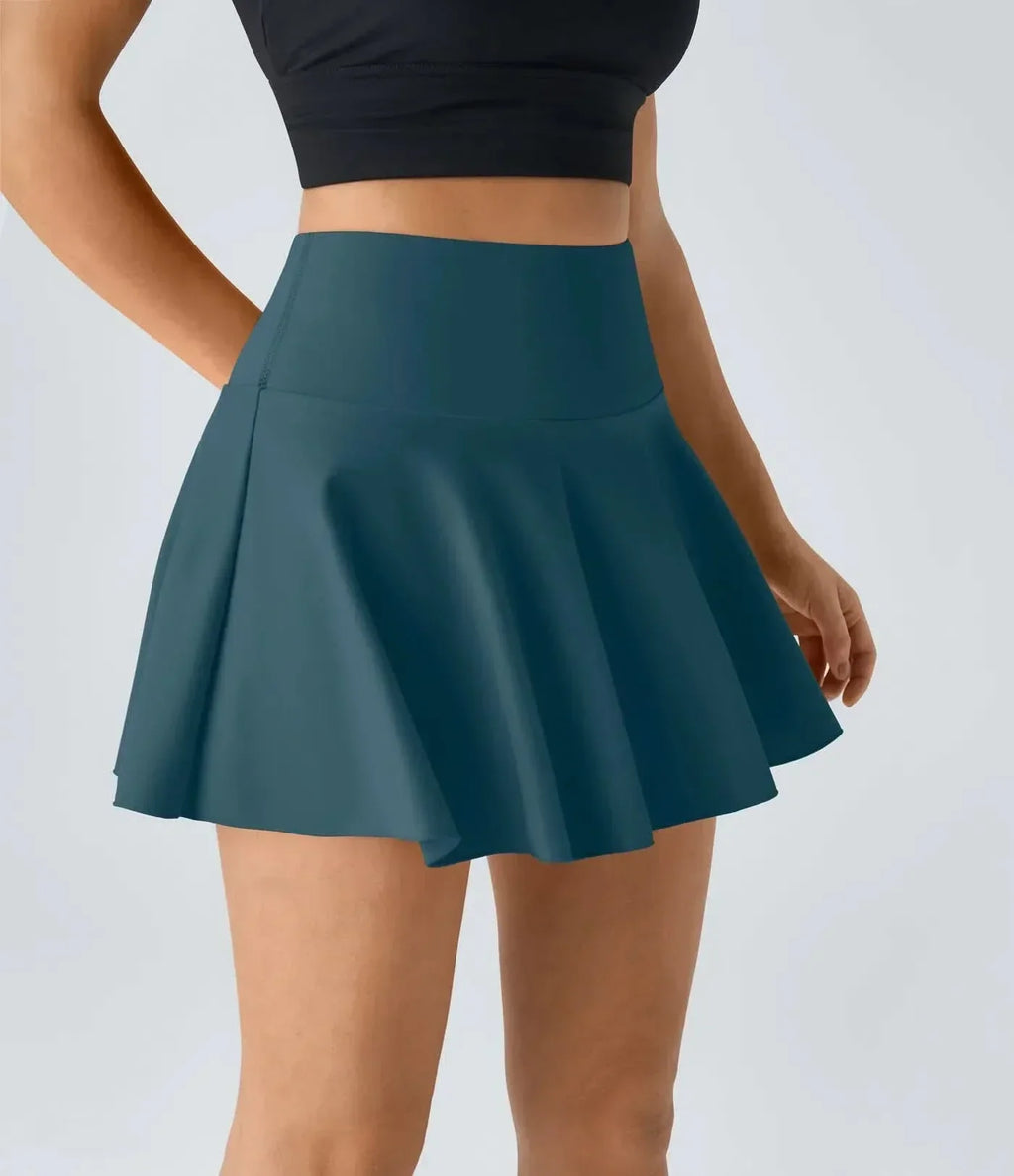 SwiftFlex Tennis Skirt — UPF50 Sun Protection, Integrated Shorts