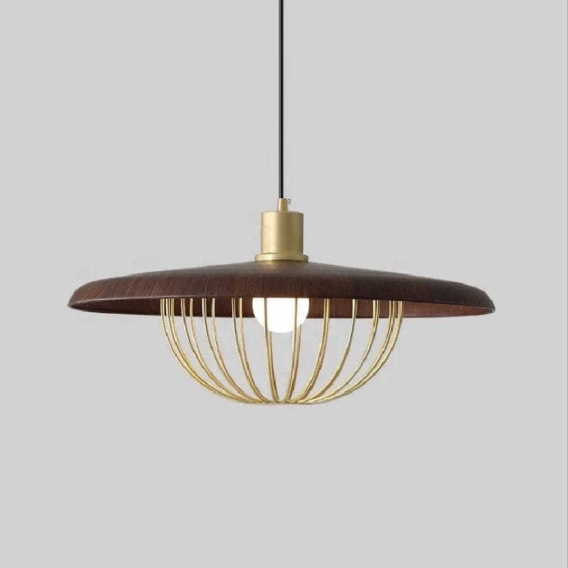 CinderLume Polystyrene Resin LED Pendant Lamp — Warm Glow, Wood-Inspired Silhouette