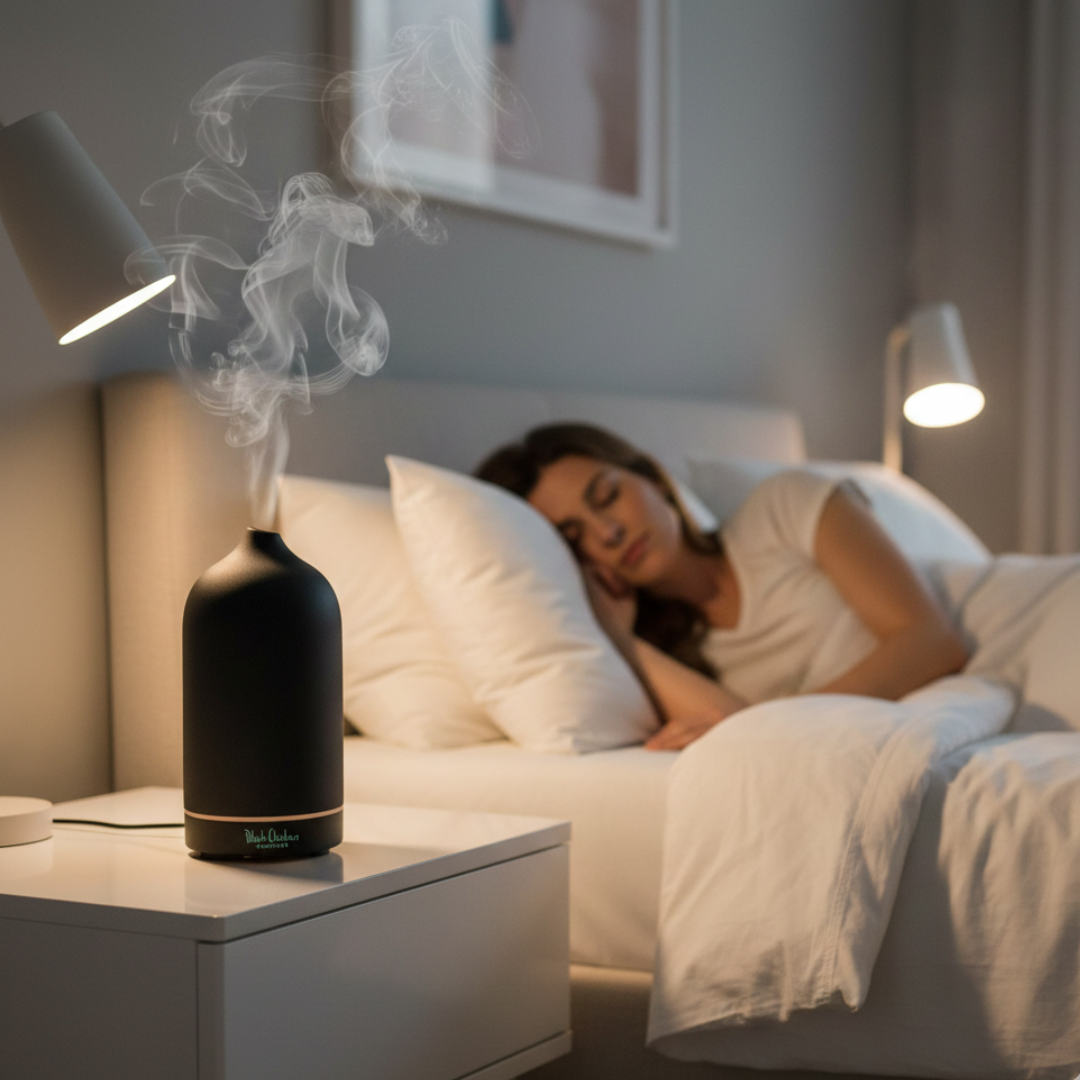 Difusor ultrasónico compacto Skypipe - niebla fría, autonomía de 3–7 horas, luz nocturna integrada