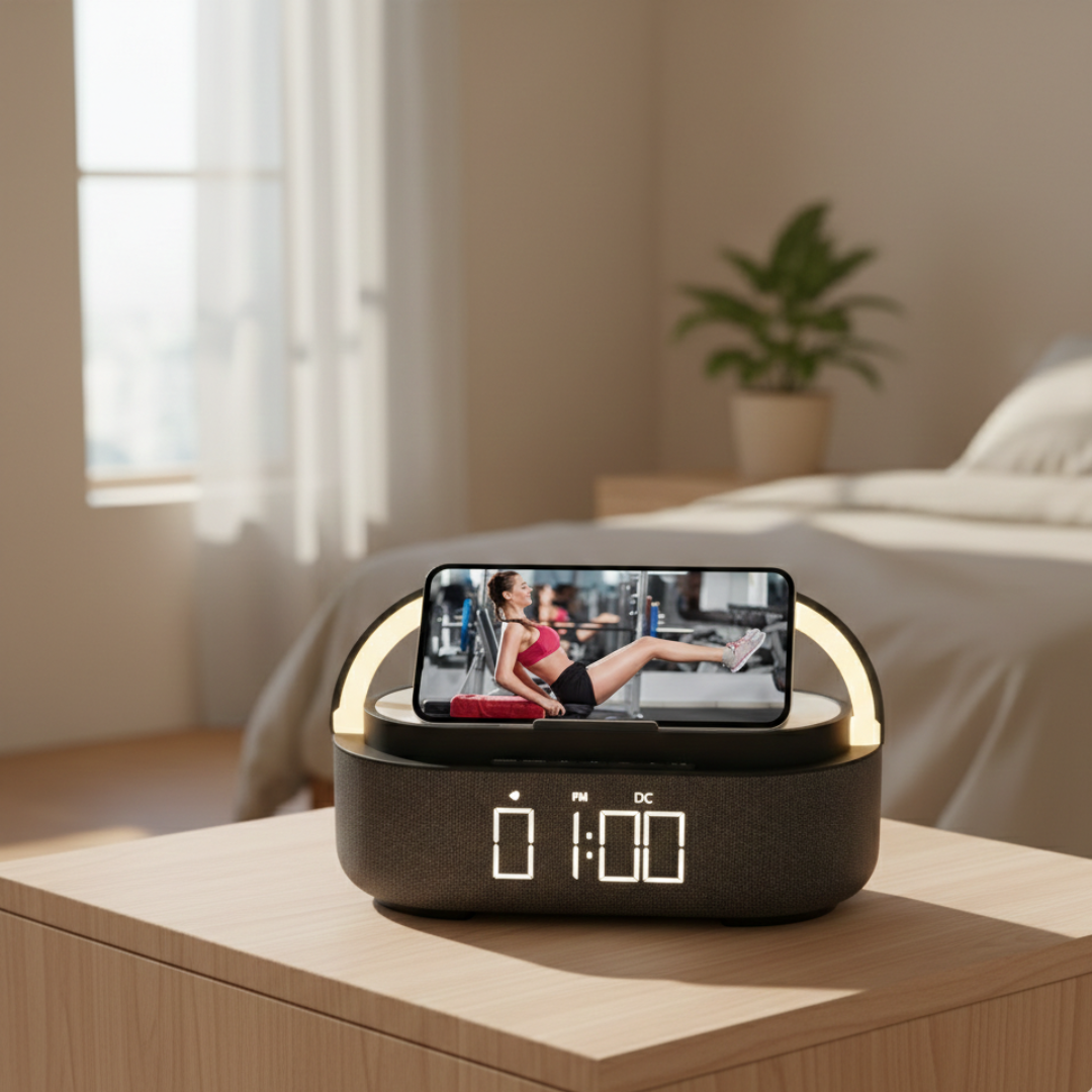רמקול Bluetooth נייד — מטען אלחוטי מובנה, סוללה בנפח 2500mAh, רדיו FM