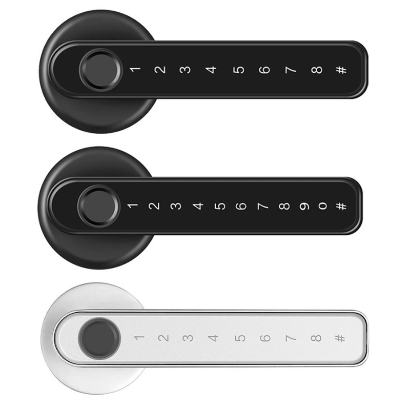 Electronic Door Lock — Fingerprint Entry and Keypad Code