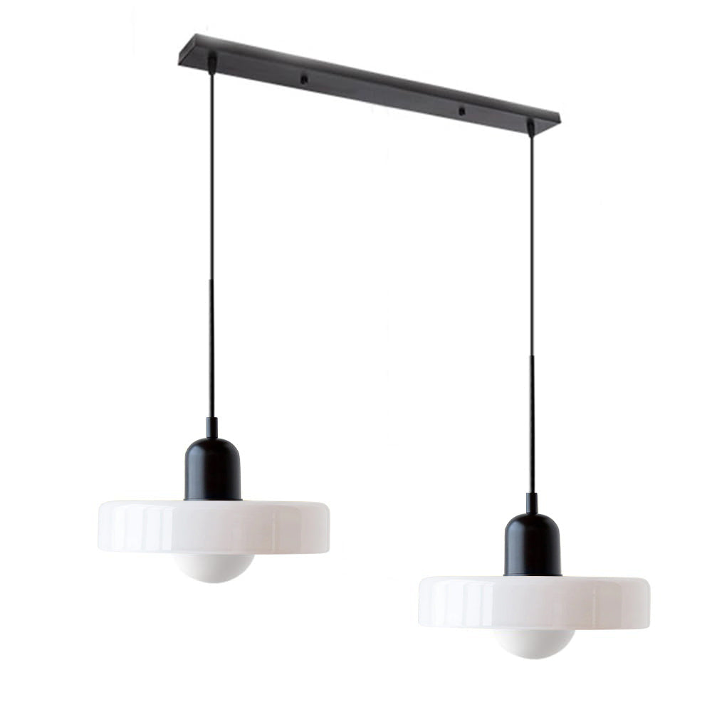 Luccon-pendellampe med dobbeltglas, G9, 35 cm