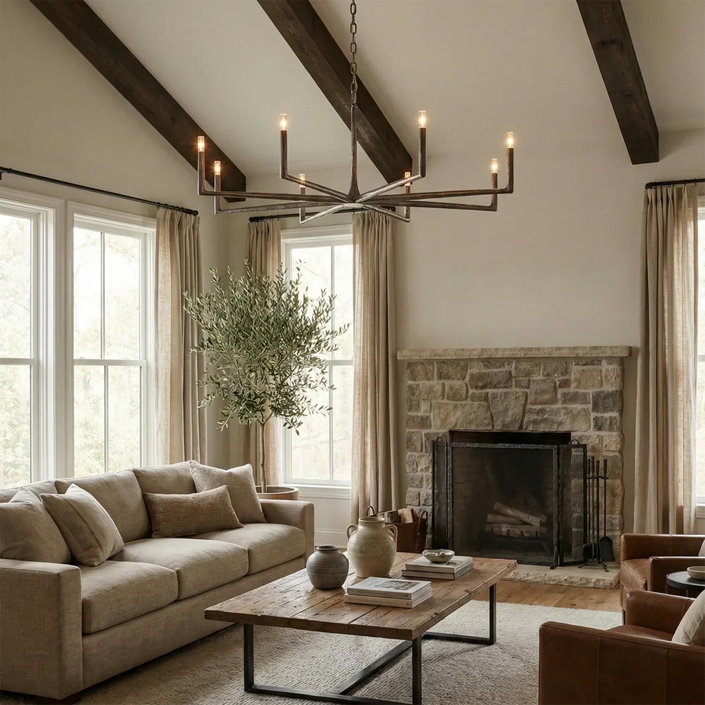 Avarit Forged Round Chandelier | wildoxy