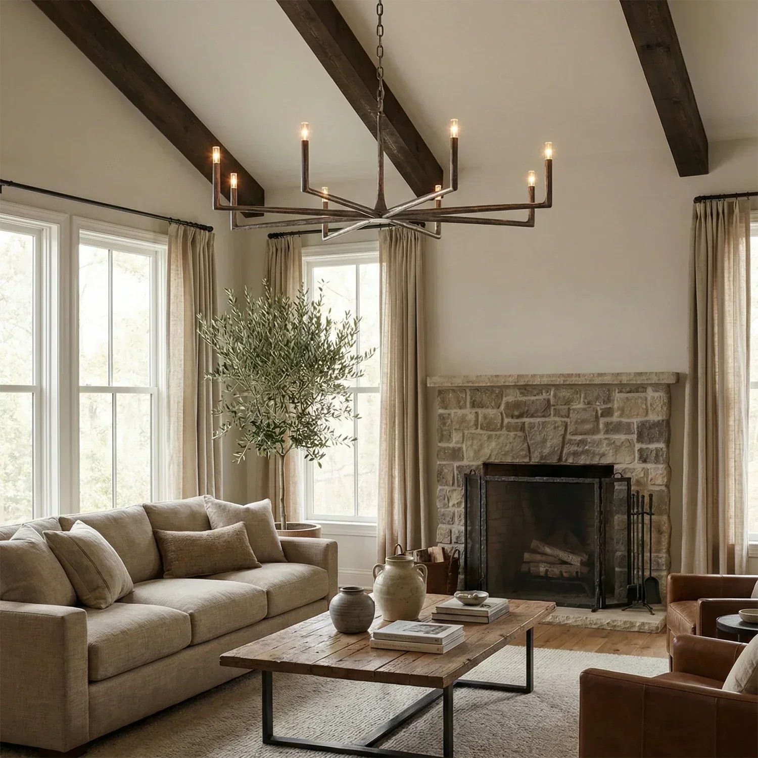 Avarit Forged Round Chandelier | wildoxy