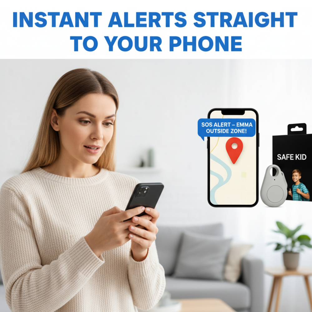 GPS-bagagetracker — waterdicht, live locatie, SOS-alarm