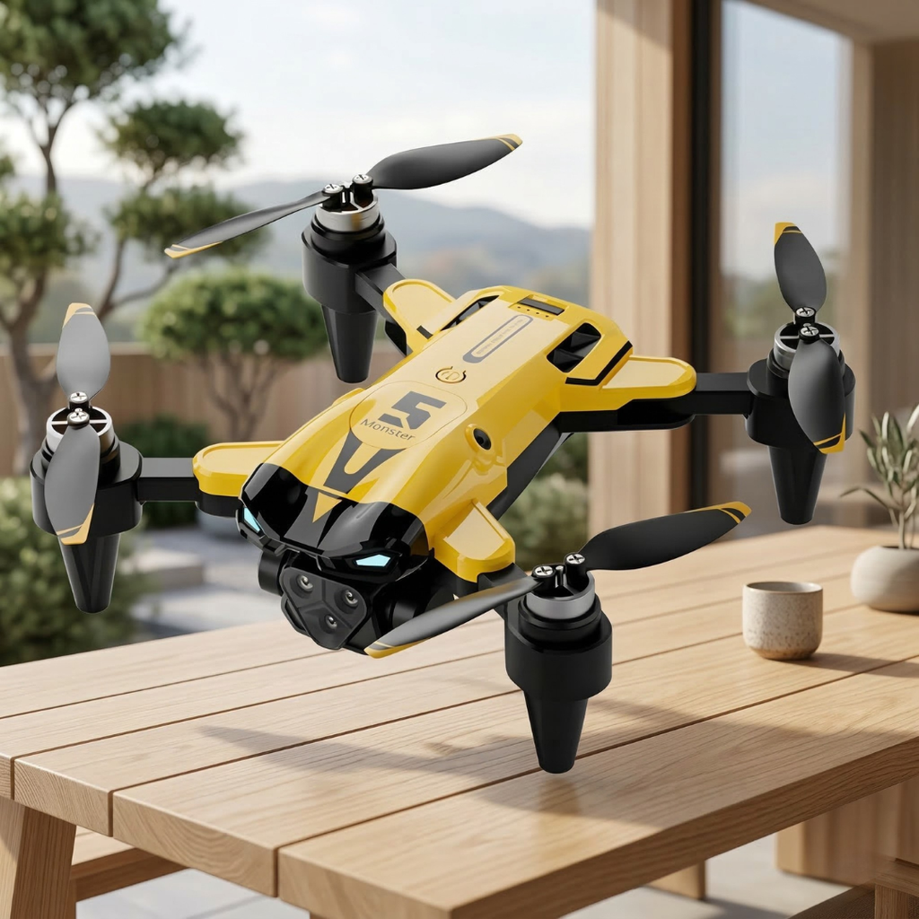 Quadcopter 8K — Σύστημα τριπλής κάμερας, αναδιπλούμενος σκελετός, κινητήρες χωρίς ψήκτρες
