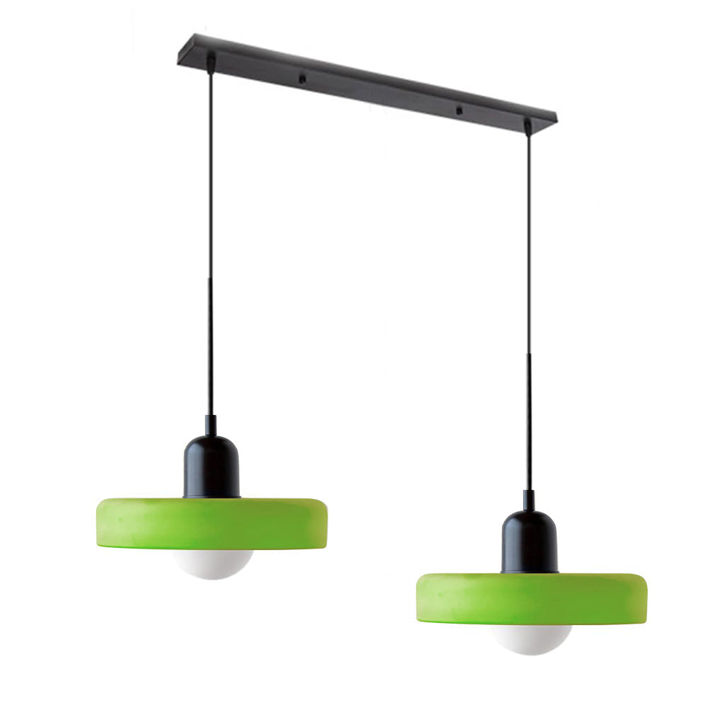 Luccon-pendellampe med dobbeltglas, G9, 35 cm