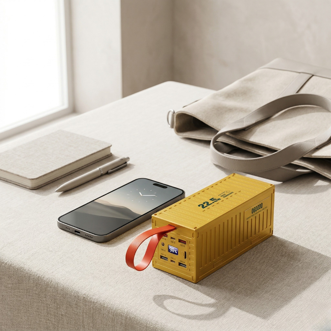 Powerbank 60000mAh — wyświetlacz cyfrowy, Power Delivery 22.5W, Quick Charge 3.0