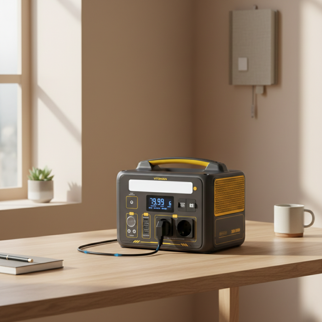 Draagbare zonnestroomgenerator van 299Wh — Piekvermogen van 1200W