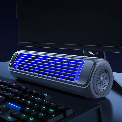 Ventilatore da tavolo/parete senza pale ricaricabile da 2000mAh, nero