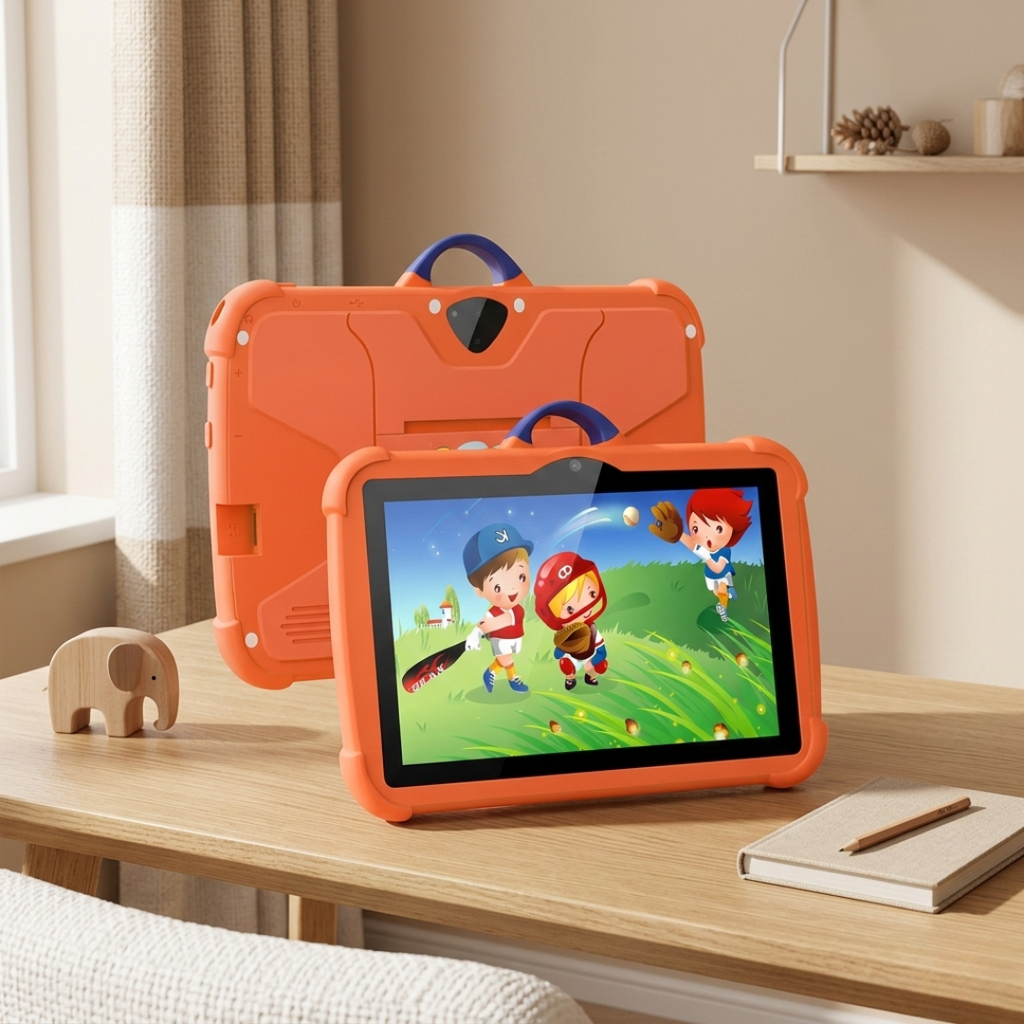 טאבלט PC חינוכי לילדים — צג בגודל 7 אינץ', Android 13, מעבד מרובע ליבות, אחסון בנפח 64GB