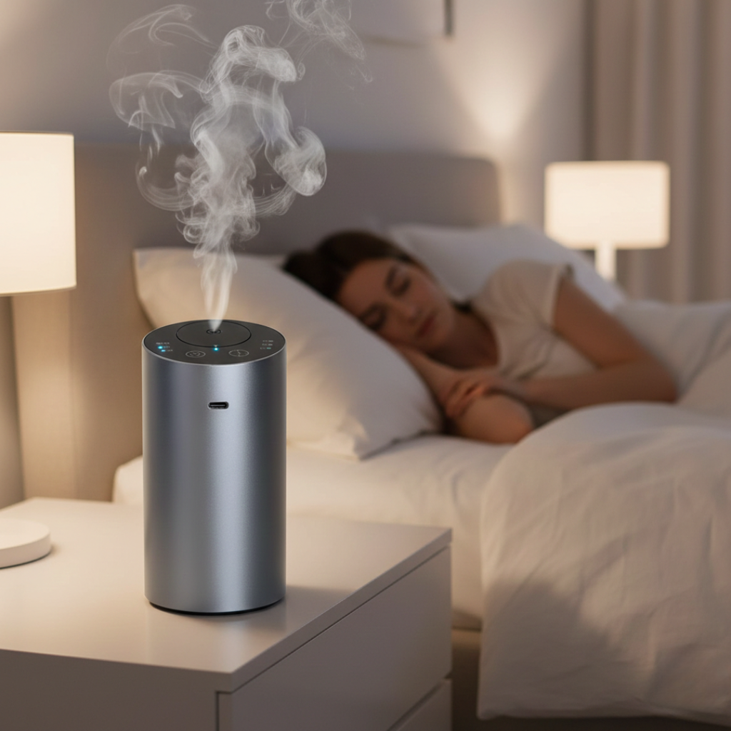 Difusor de aromas portátil inalámbrico — Batería recargable y cobertura para habitaciones pequeñas