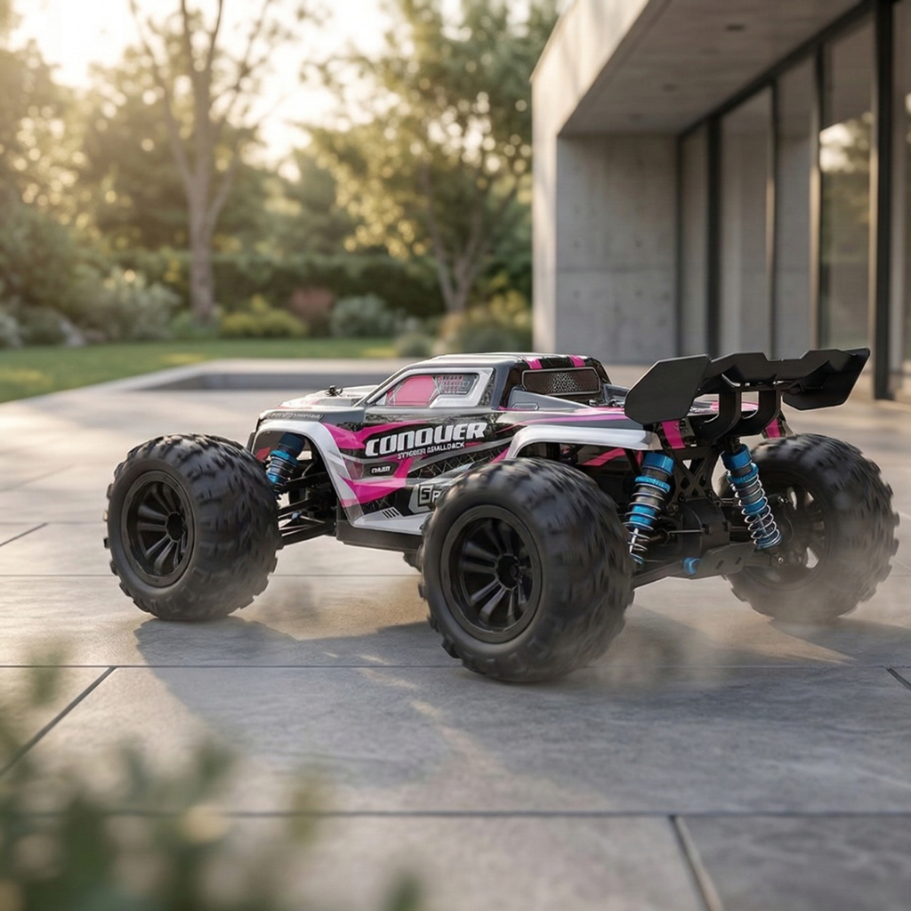 Skala 1:16 4WD-RC-lastbil — kraftfuld motor, tophastighed på op til 70 Kmh