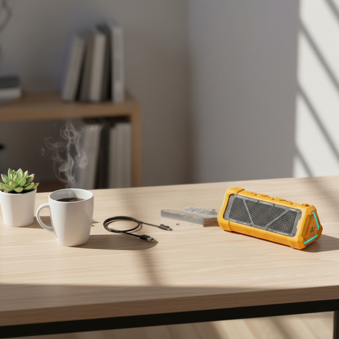Altavoz Bluetooth RGB MLOVE P3 — Audio compacto y portátil para exteriores