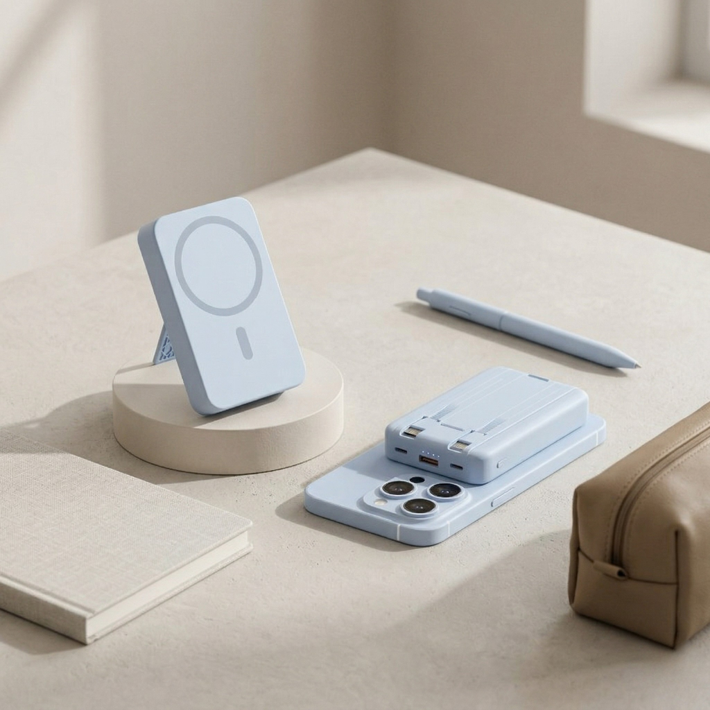 Magnetyczny powerbank bezprzewodowy — pojemność 100000 mAh