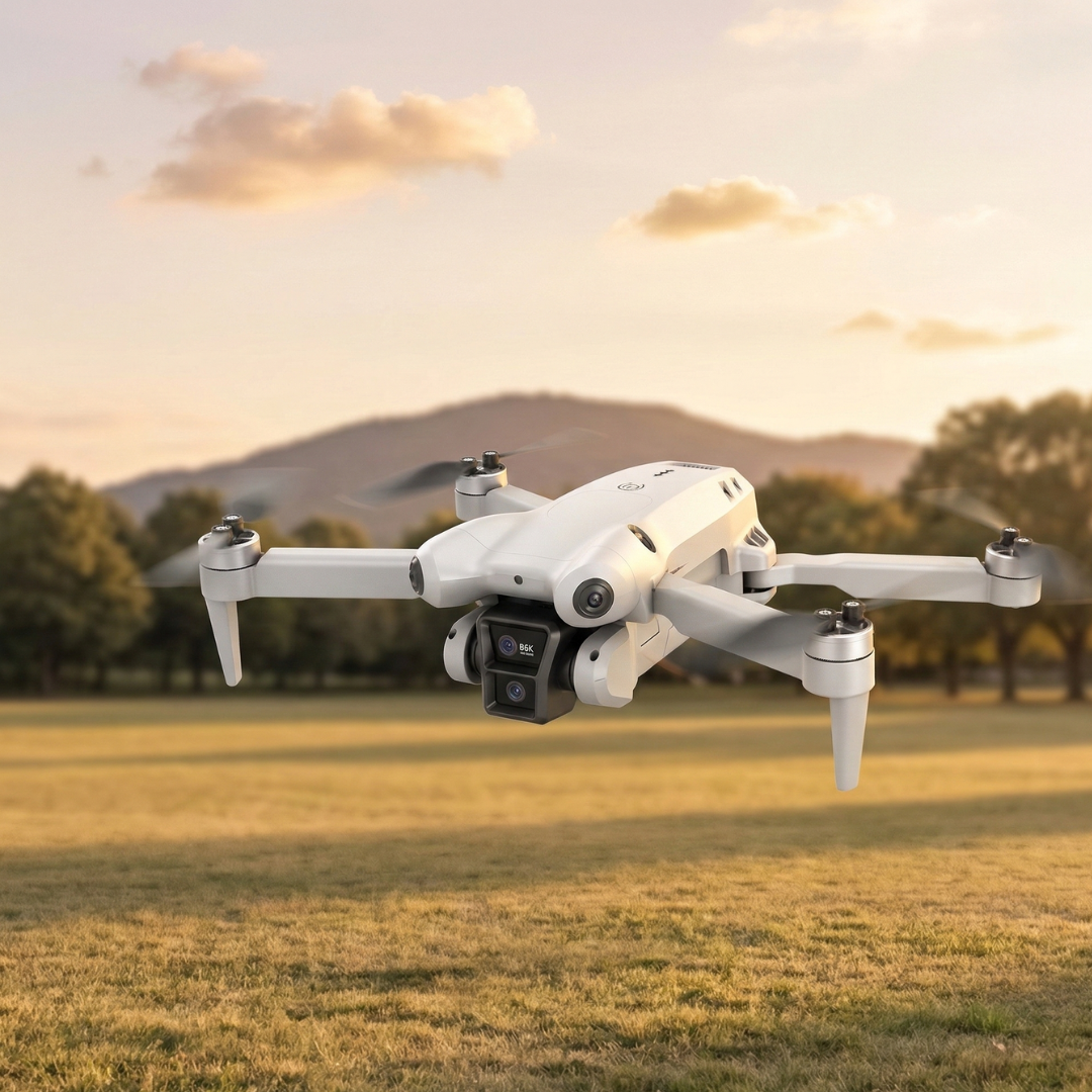 Dron con cámara dual 8K — Sistema automatizado para evitar obstáculos
