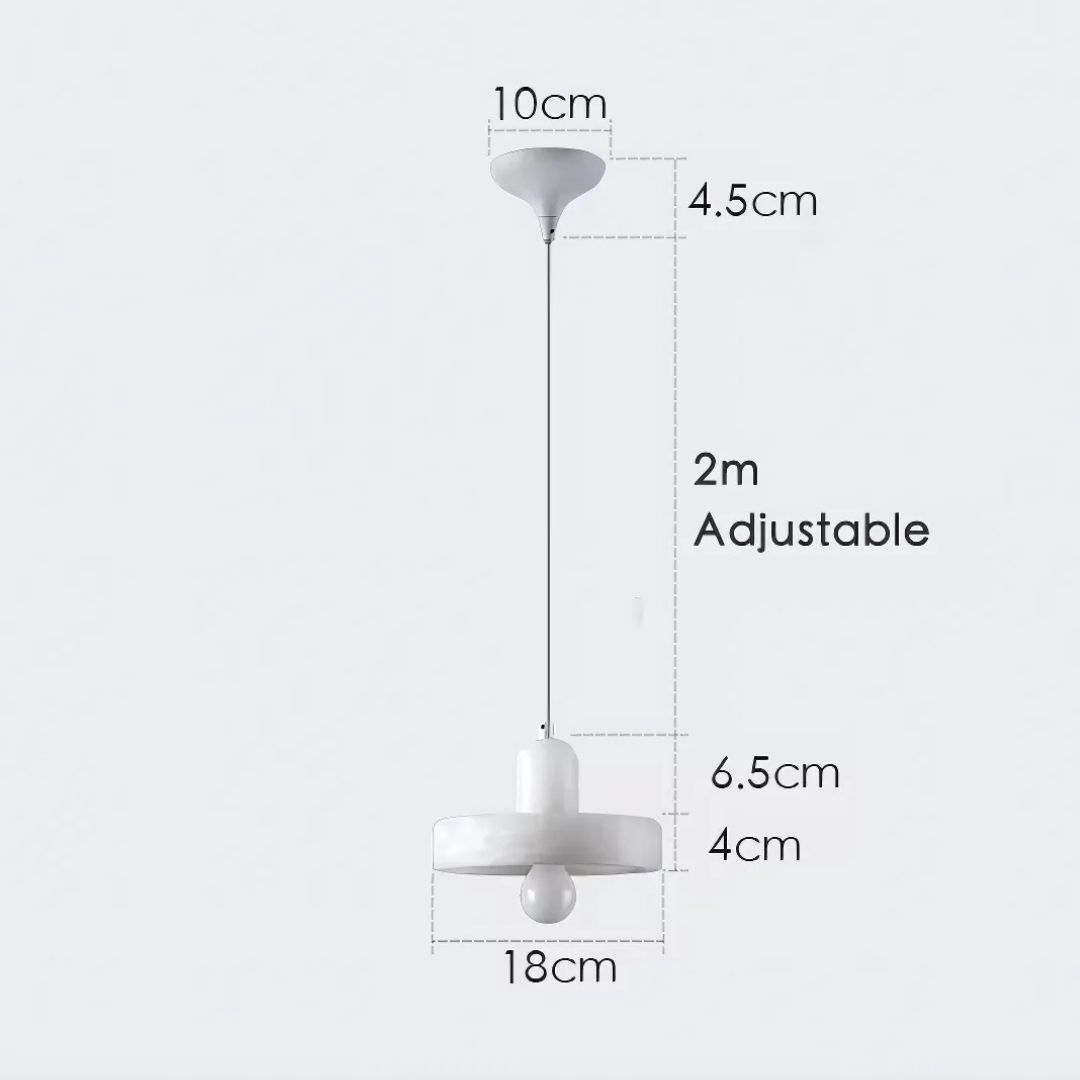 Vespera Marble Pendant Lamp — Hand Knitted Detailing, E14 Socket, Single LED Light