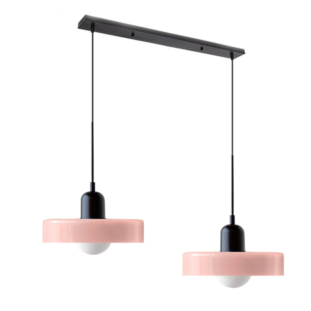 Luccon-pendellampe med dobbeltglas, G9, 35 cm