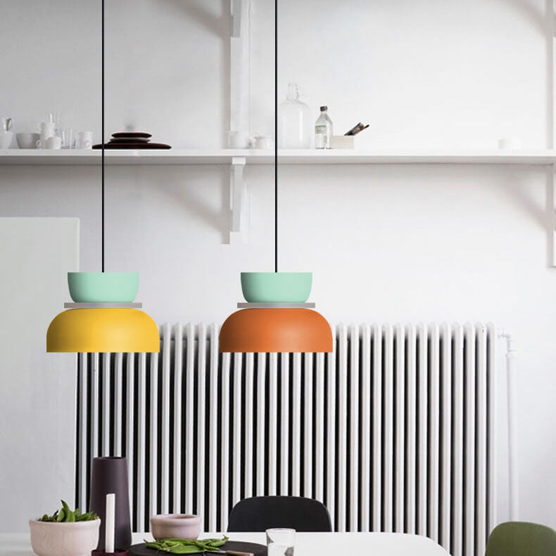 Macaron Acrylic Dome Pendant Light LED E27 12W - Wildoxy