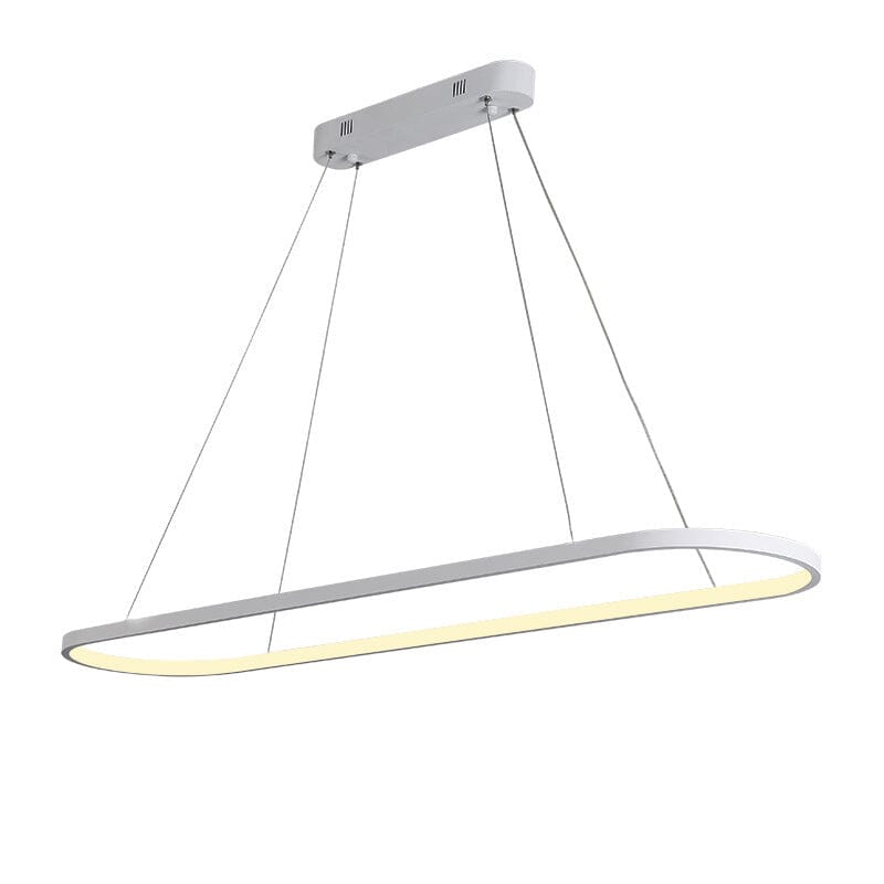 LumaNova Modern Curved Iron Ceiling Chandelier