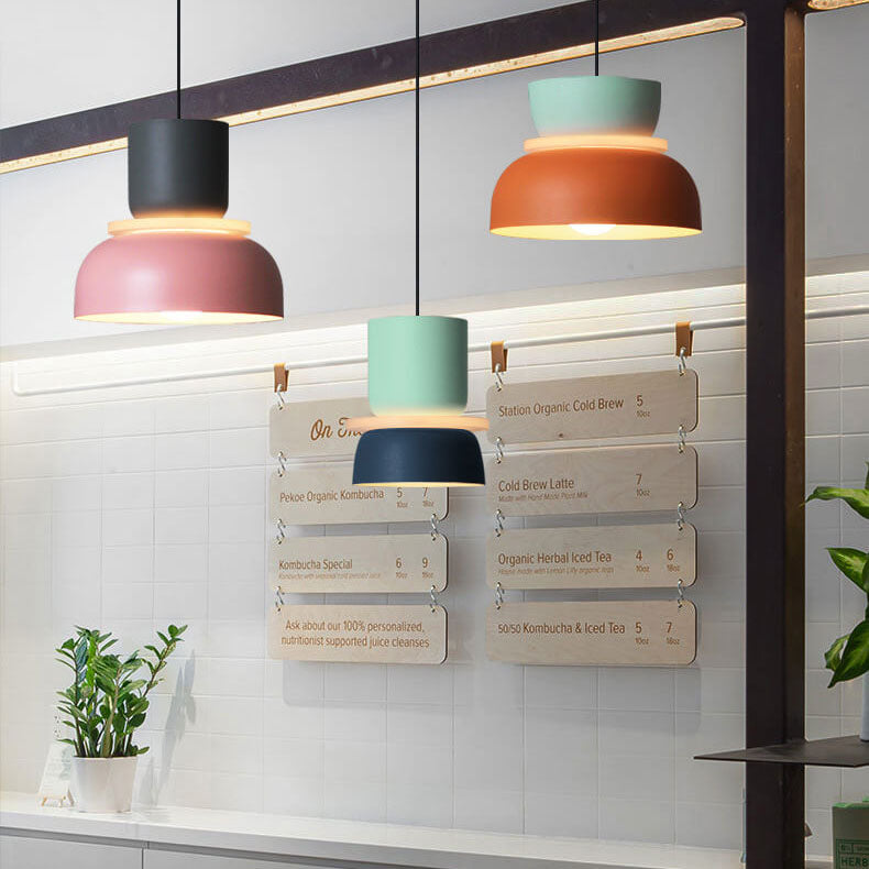 Macaron Acrylic Dome Pendant Light LED E27 12W - Wildoxy