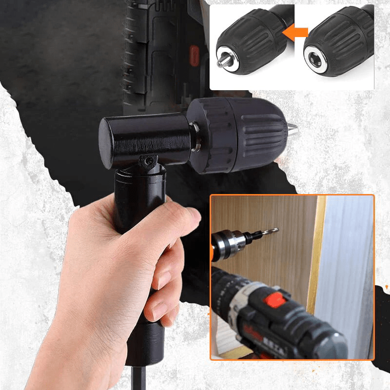 CornerFlex Drive 1500 RPM Right Angle Drill Extension — 90-Degree Configuration