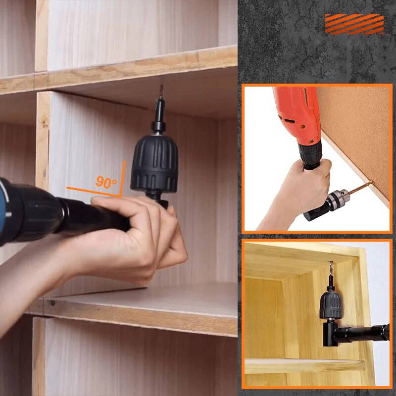 CornerFlex Drive 1500 RPM Right Angle Drill Extension — 90-Degree Configuration