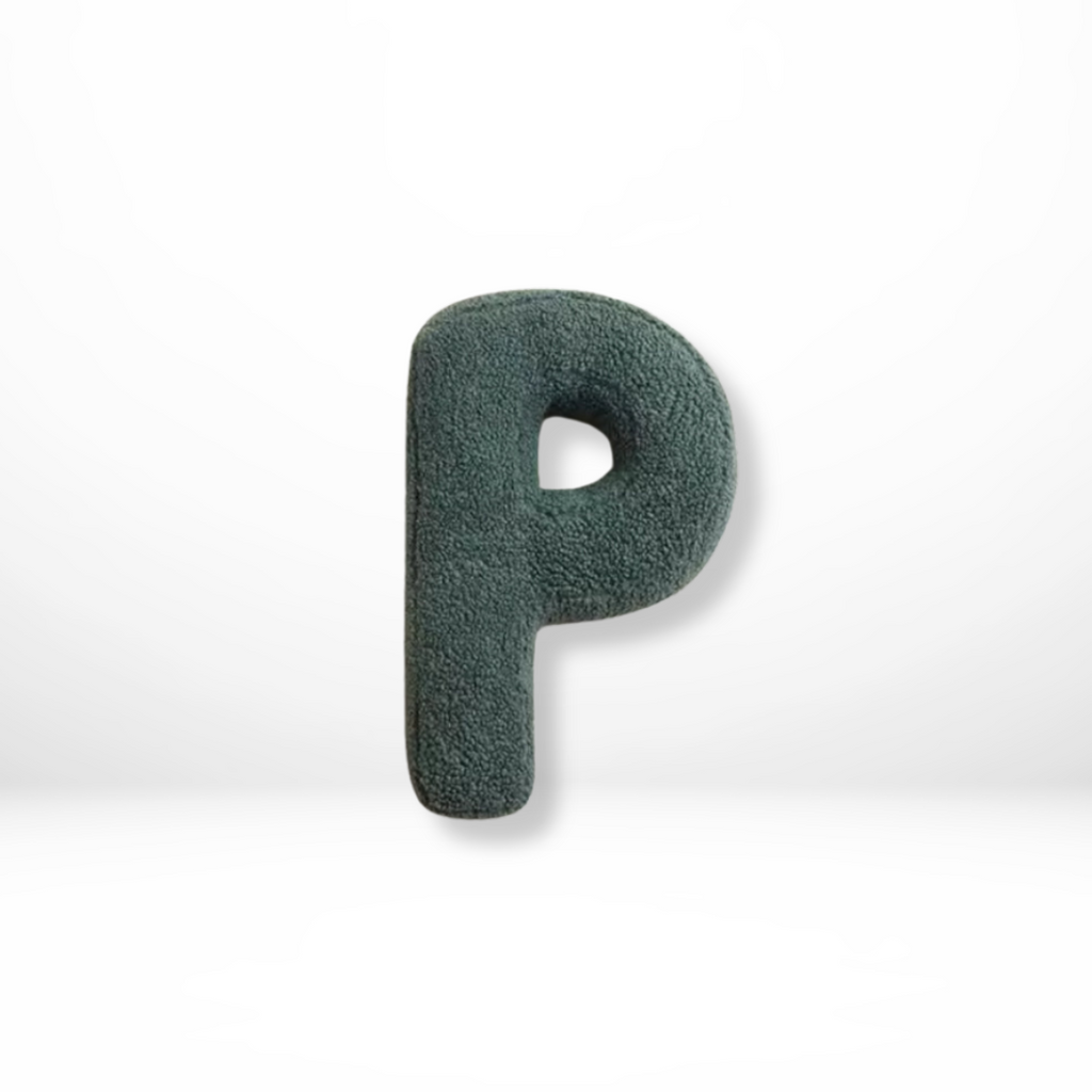 Alphabet Decorative Cushion – Soft Letter-Shaped Accent