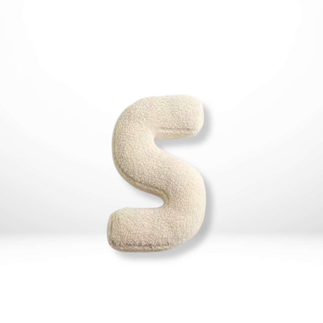 Alphabet Decorative Cushion – Soft Letter-Shaped Accent