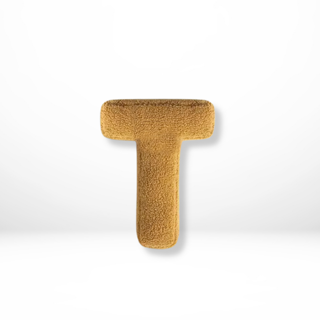 Alphabet Decorative Cushion – Soft Letter-Shaped Accent