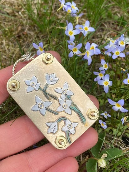 Miniatyrblompress - kompakt press för botaniska blad och kronblad