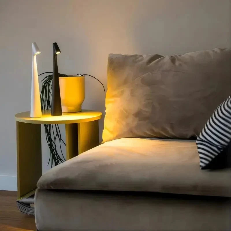 Nordic Wireless LED Table Lamp — Cord-Free Directed Beam