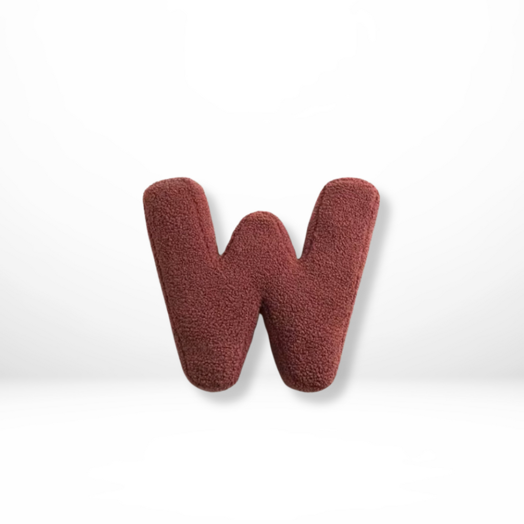 Alphabet Decorative Cushion – Soft Letter-Shaped Accent