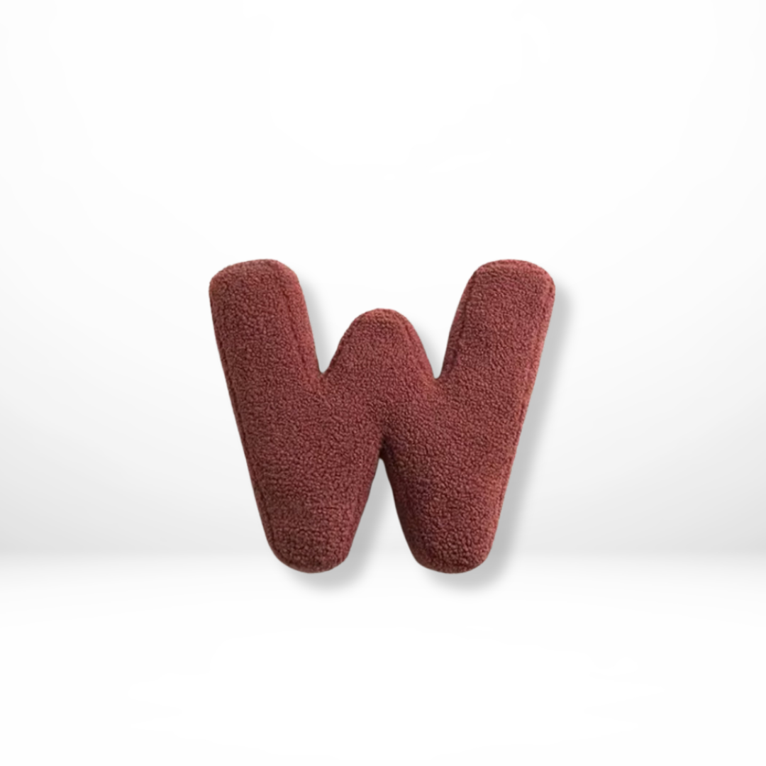 Alphabet Decorative Cushion – Soft Letter-Shaped Accent