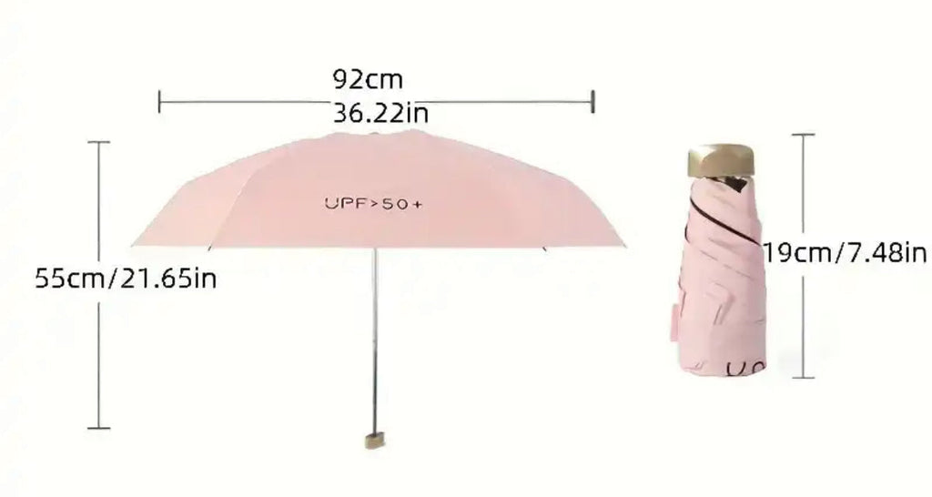 Zakparaplu — opvouwbaar, windbestendig en uv-beschermend, 7 kleuren