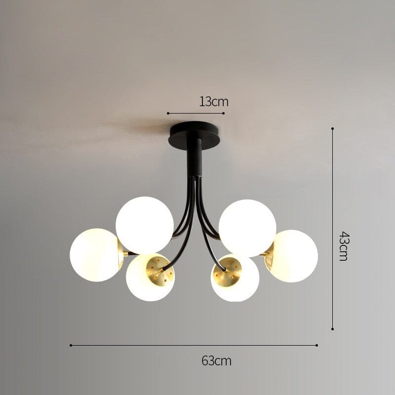 Lumenara Deckenpendelleuchte – warmes bernsteinfarbenes Glas, sanftes Leuchten