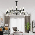 AstraGrid Nova Matrix LED Chandelier — Symmetrical Linear Rod Array