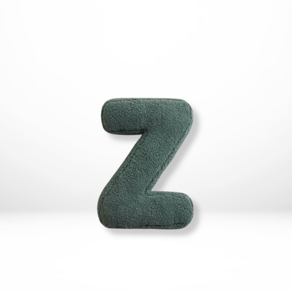 Alphabet Decorative Cushion – Soft Letter-Shaped Accent