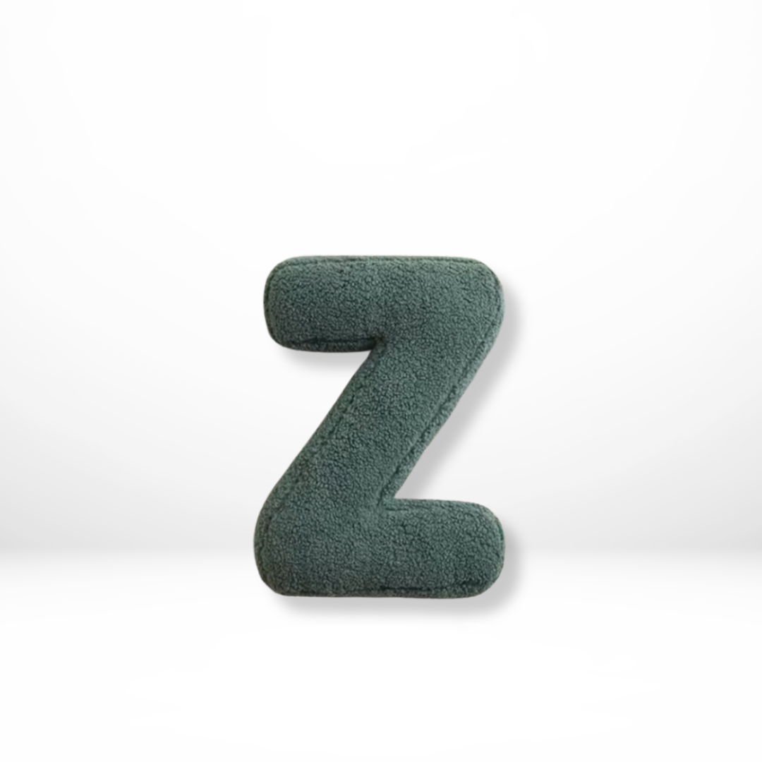 Alphabet Decorative Cushion – Soft Letter-Shaped Accent