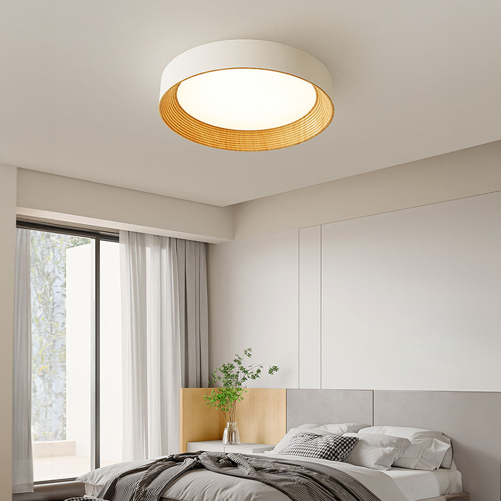 Ronde platte led-plafondlamp — slank ontwerp