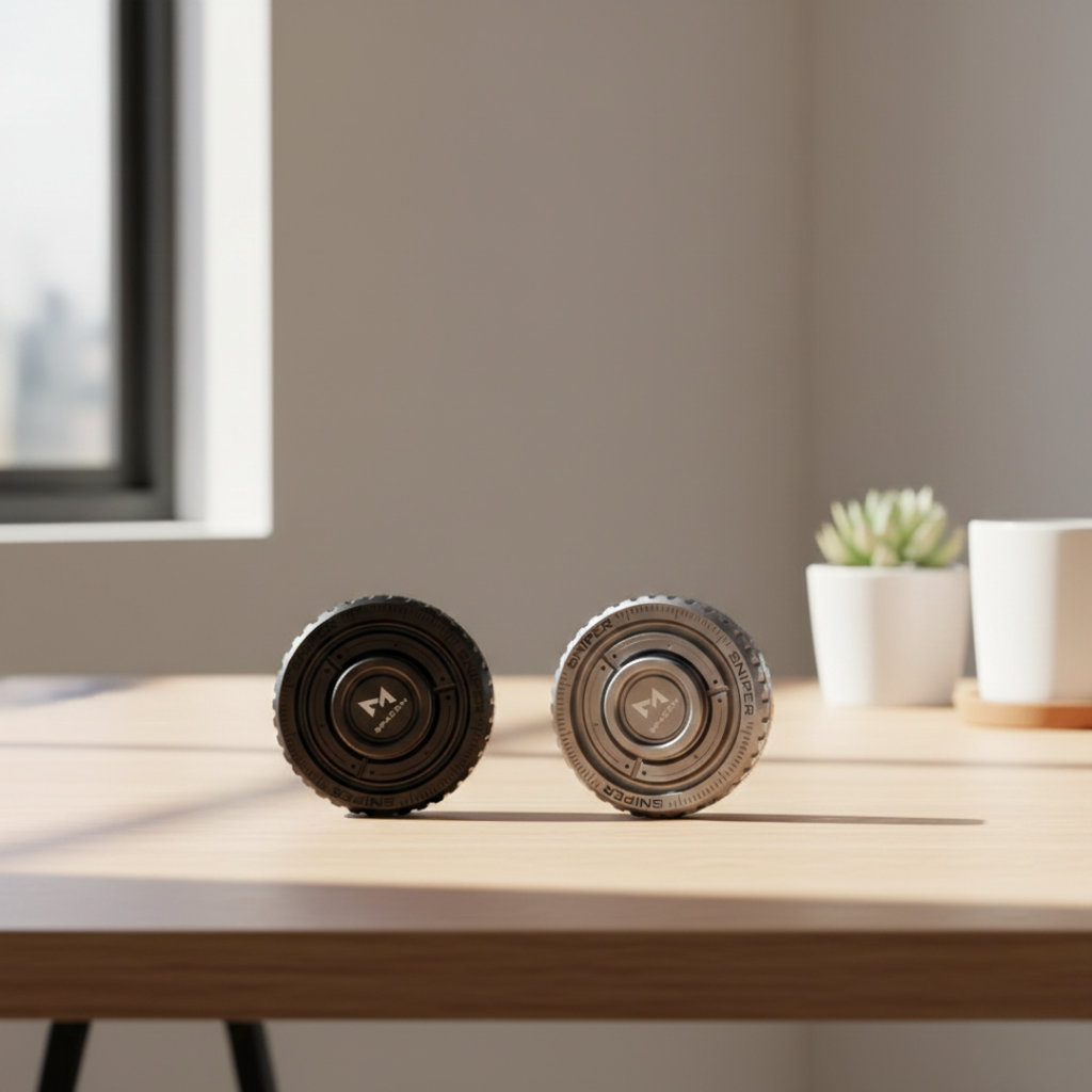 Spinner de acero inoxidable — Giro fluido y satisfactoria respuesta táctil