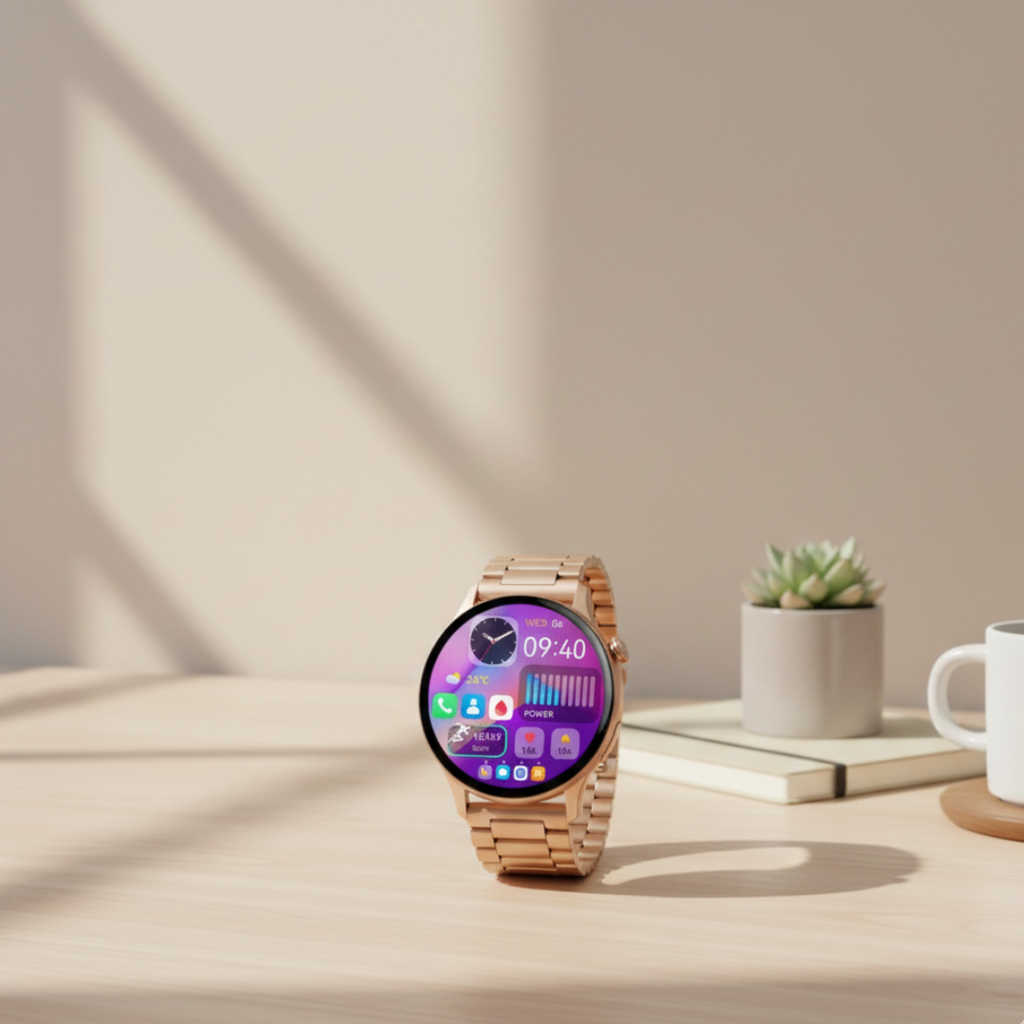 Smartwatch AMOLED impermeable para mujer, con interfaz de llamadas por Bluetooth