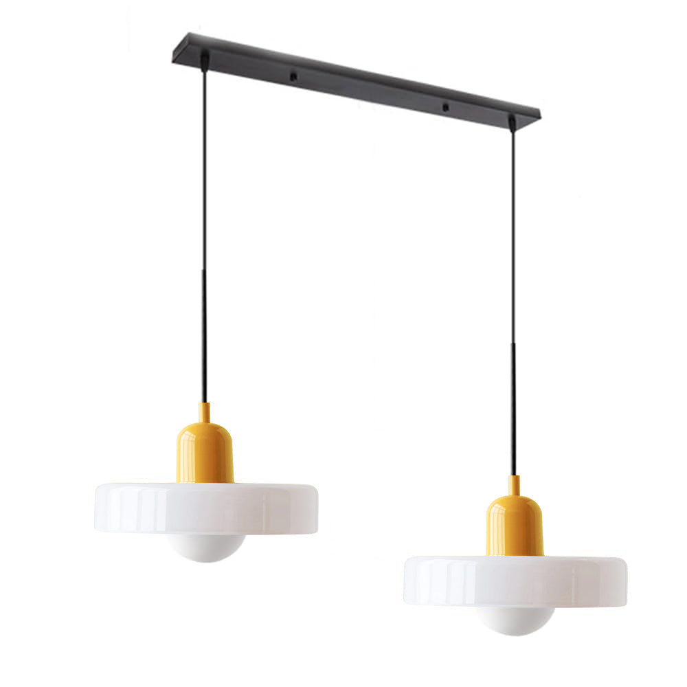 Luccon-pendellampe med dobbeltglas, G9, 35 cm